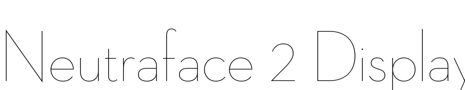 Neutraface 2 Display Thin Font Download Free